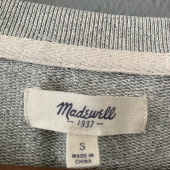 Madewell S Sweatshirt Dress Color Block Jumpstart - Picture 5 of 8